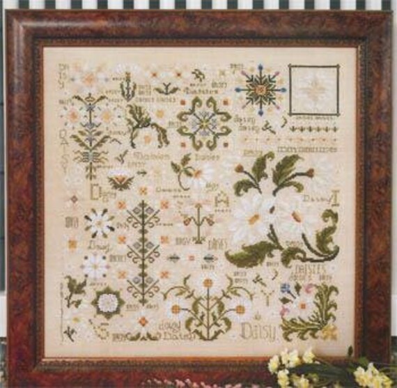 Counted Cross Stitch Pattern Dreaming of Daisies Sampler Etsy