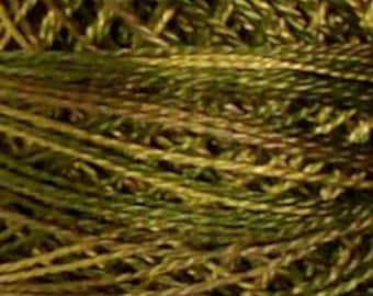 Valdani Thread, Size 8, P2, Valdani Perle Cotton, Olive Green, Punch Needle, Embroidery, Penny Rugs, Primitive Stitching, Sewing Accessory