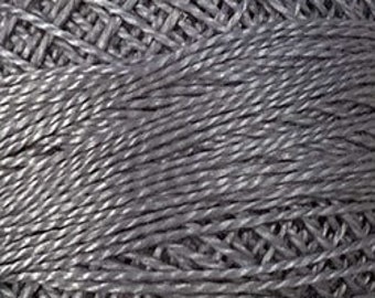 Valdani Thread, Size 12, 122, Light Medium Grey, Valdani Perle Cotton, Punch Needle, Embroidery, Penny Rugs, Wool Applique, Tatting