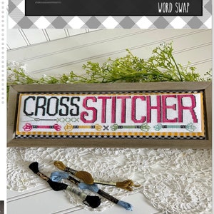 Counted Cross Stitch Pattern, Cross Stitcher, Word Swap, Stitching ...
