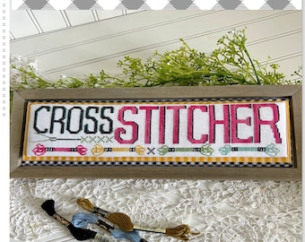 Counted Cross Stitch Pattern, Cross Stitcher, Word Swap, Stitching Decor, Word Play, Stitching with the Housewives, PATTERN ONLY