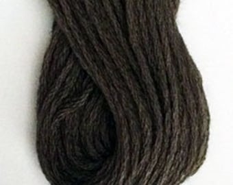 Valdani, 6 Strand Cotton Floss, 8121, Brown Black Light, Embroidery Floss, Variegated Floss, Hand Dyed Floss, Wool Applique, Punch Needle