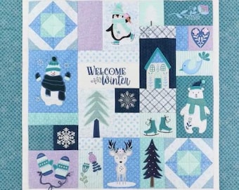 Enchanted Winter, Machine Embroidery, Quilt Fabric Kit, Instruction Booklet, Embellishment Kit, Thread Kit, Kimberbell