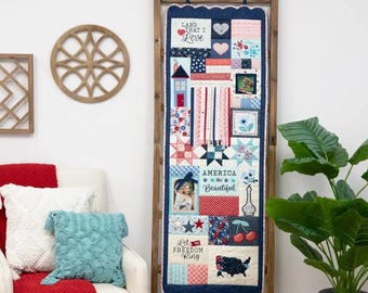 Star Spangled Beauty, Machine Embroidery, Quilt Fabric Kit, Instruction Booklet, Embellishment Kit, Thread Kit, Kimberbell