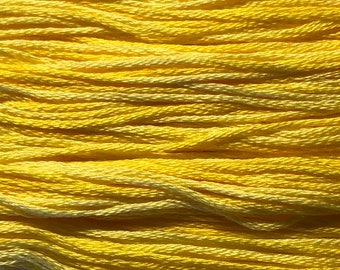 Weeks Dye Works, Saffron, WDW-2223 5 YARD Skein, Hand Dyed Cotton, Embroidery Floss, Counted Cross Stitch, Embroidery, PunchNeedle