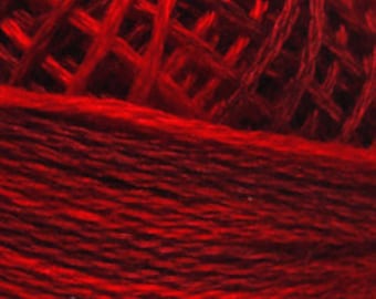 Valdani 3 Strand, M43, Vibrant Reds, Cotton Floss, Cross Stitch, Punch Needle, Embroidery, Penny Rugs, Wool Applique, Tatting