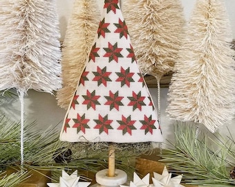 Counted Cross Stitch, Friendship Quilt Tree, Quilt, Cross Stitch Tree, Holiday Decor, Christmas Tree, Liz Mathews, PATTERN ONLY