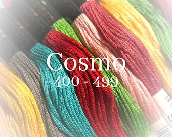 Cosmo, Sparkle Floss, 76-1, Single Strand Metallic Floss, Silver White, Embroidery  Floss, Applique, Cross Stitch, Embroidery, Needlepoint