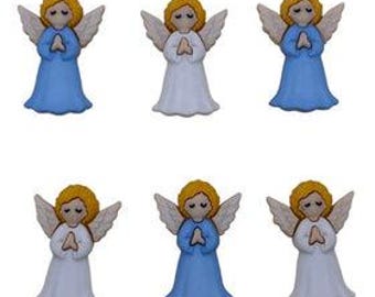 Heavenly Angels, Christmas Collection, Sewing Embellishment, Shank Buttons, Embellishment, Religious, Buttons Galore & More, 4854