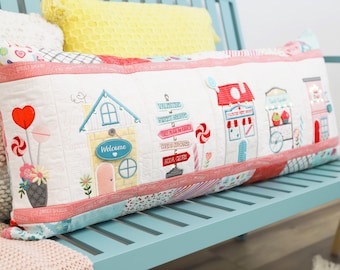 Sweetheart Street, Machine Embroidery, Quilt Fabric Kit, Instruction Booklet in PDF Format on CD, Embellishment Kit, Kimberbell