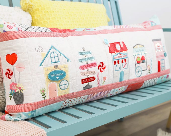 Featured listing image: Sweetheart Street, Machine Embroidery, Quilt Fabric Kit, Instruction Booklet with Redemption Code, Embellishment Kit, Kimberbell