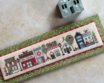 Counted Cross Stitch Pattern, More Any Town Tiny Town, Main Street, Personalize, Cecilia Turner, Heart in Hand, PATTERN ONLY