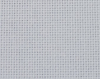 18 ct Aida, Pewter, Very Light Pewter Aida, Counted Cross Stitch, Cross Stitch Fabric, Embroidery Fabric, Aida Fabric, Zweigart