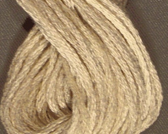 Valdani, 6 Strand Cotton Floss, P4, Aged White Light, Embroidery Floss, Variegated Floss, Hand Dyed Floss, Wool Applique, Punch Needle