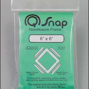 Q-Snap Frame, 6" x 6" Stitching Frame, Cross Stitch Frame, Q-Snaps Frame, Embroidery Frame, Needlework Frame, Q-Snaps Hoop, Hardanger