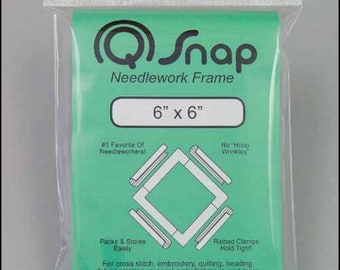 Q-Snap Frame, 6" x 6" Stikraam, Kruissteekraam, Q-Snaps Frame, Borduurraam, Handwerkraam, Q-Snaps Hoop, Hardanger