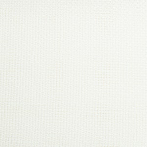 May include: White woven fabric with a subtle texture. The fabric has a smooth, even surface and a slightly off-white color.