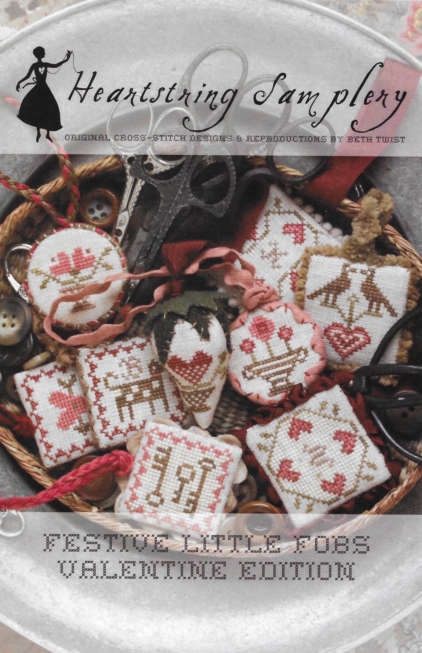 Counted Cross Stitch Pattern, Valentine, Festive Little ...