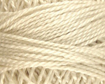 Valdani Thread, Size 8, 004, Ivory, Valdani Perle Cotton, Embroidery Thread, Punch Needle, Embroidery, Penny Rugs, Wool Applique, Tatting