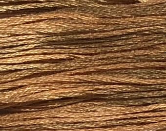 Weeks Dye Works, Straw, WDW-1121, 5 YARD Skein, Hand Dyed Cotton, Embroidery Floss, Counted Cross Stitch, Hand Embroidery, Over Dyed Cotton