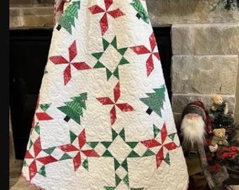Quilt Pattern, Christmas Lane, Christmas Decor, Patchwork, Wall Hanging, Lap Quilt, Pieced Blocks, Pastry Shop Quilts, PATTERN ONLY