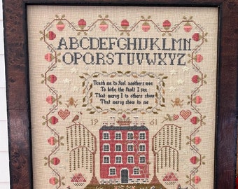 Counted Cross Stitch, Channing Street, Remembrance Tribute, Animal Motifs, Hearts, Annie Beez Folk Art, PATTERN ONLY