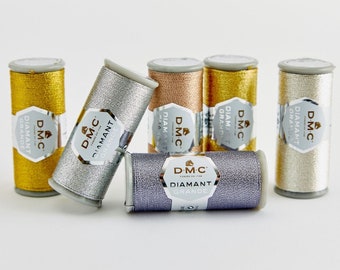 DMC Diamant Grande, Metallic Thread, Metallic Thread, Embroidery Thread, Cross Stitch, Hand Embroidery Thread, DMC Metallic Thread, Metallic