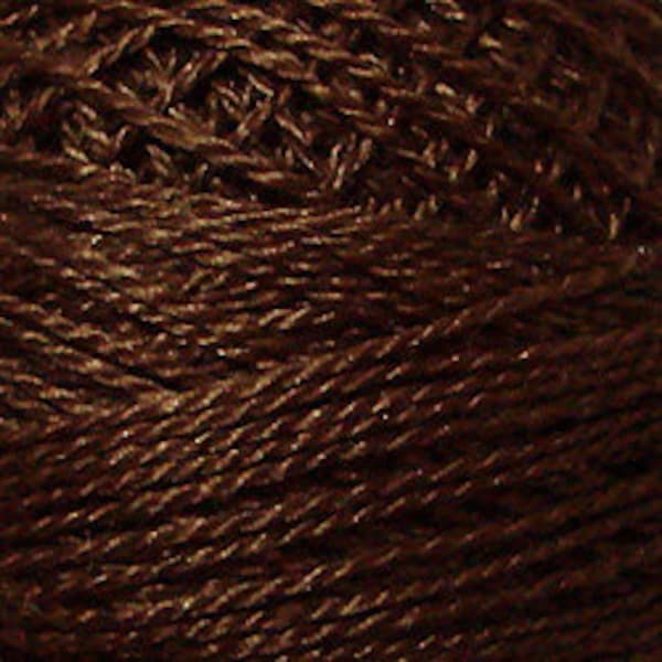 Valdani Thread, Size 12, 1645, Red Brown Dark, Valdani Perle Cotton, Punch Needle, Embroidery, Penny Rugs, Wool Applique, Tatting