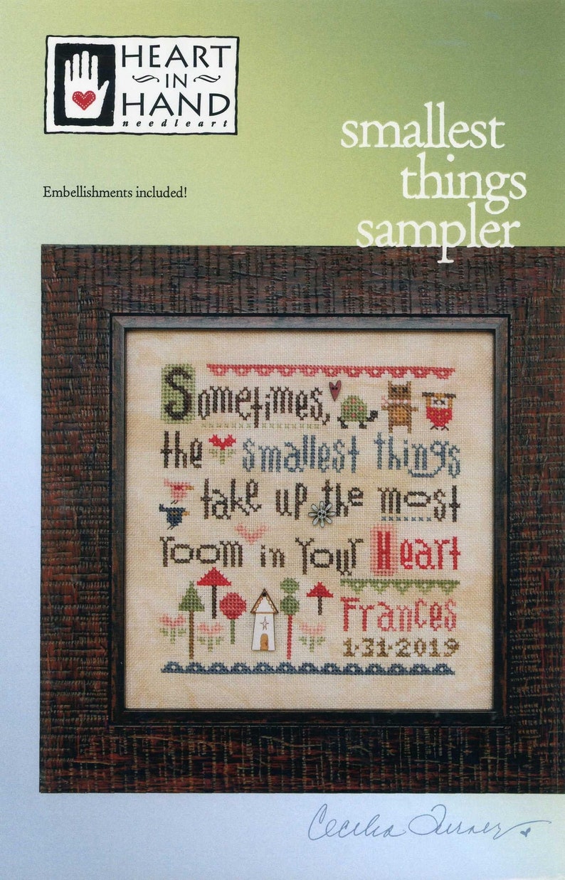 Counted Cross Stitch Pattern Smallest Things Sampler Etsy