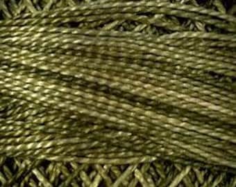 Valdani Size 5, O519, Green Olives, Valdani Perle Cotton, Embroidery, Penny Rugs, Punch Needle, Primitive Stitching, Sewing Accessory