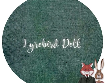 36 Count Linen, Lyrebird Dell, Fox and Rabbit Designs, Linen, Counted Cross Stitch, Cross Stitch Fabric, Embroidery Fabric, Zweigart Linen
