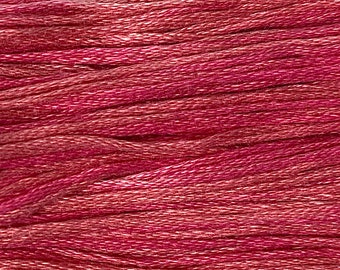 Weeks Dye Works, Camellia, WDW-2276, 5 YARD Skein, Hand Dyed Cotton, Embroidery Floss, Counted Cross Stitch, Embroidery, Over Dyed Cotton