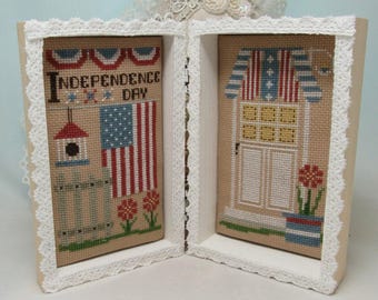 Counted Cross Stitch Pattern, Independence Day, Summer Decor, Patriotic Decor, Welcome Home, KiraLyn's Needlearts, PATTERN ONLY