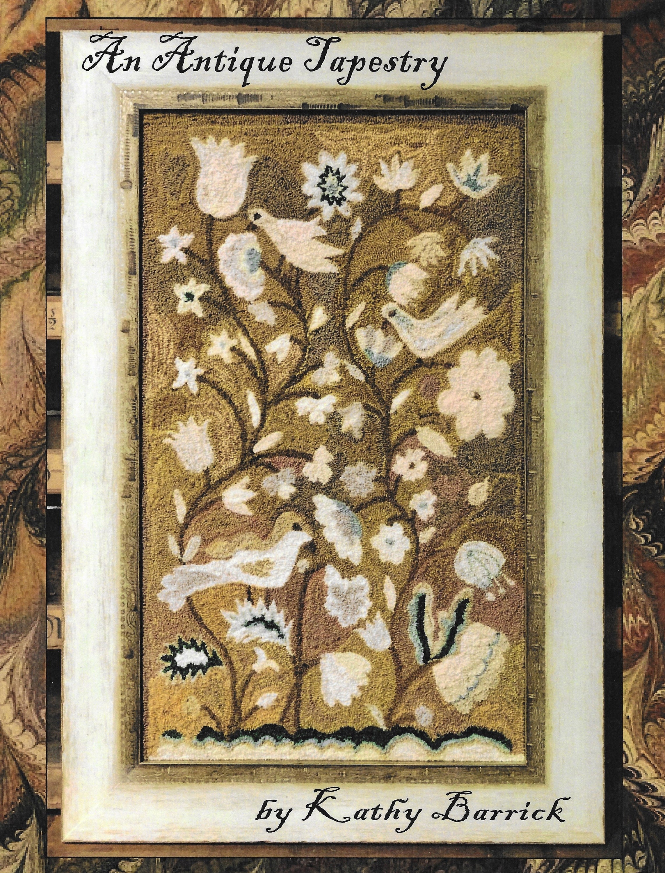 Punch Needle Pattern, An Antique Tapestry, Folk Art, Tapestry, French