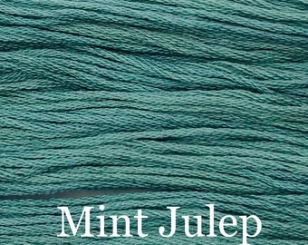 Classic Colorworks, Mint Julep, CCT-203, 5 YARD Skein, Hand Dyed Cotton, Embroidery Floss, Counted Cross Stitch, Hand Embroidery Thread