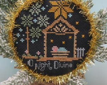 Counted Cross Stitch Pattern, O Night Divine, Christmas Decor, The Reason Series, Baby Jesus, KiraLyn's Needlearts, PATTERN ONLY