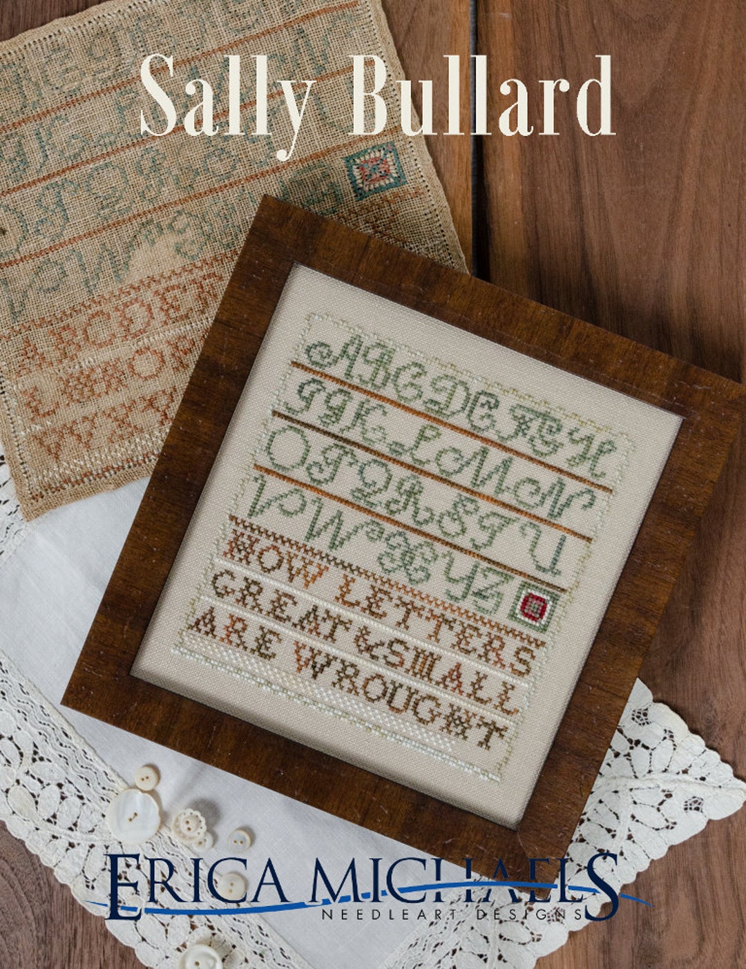 Counted Cross Stitch Pattern, Sally Bullard, Marking Sampler, Alphabet ...