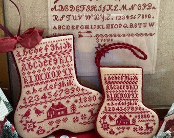 Counted Cross Stitch Pattern, A Bristol Stocking, English Motifs, Alphabet Sampler, Band Motifs, J B W Designs, PATTERN ONLY