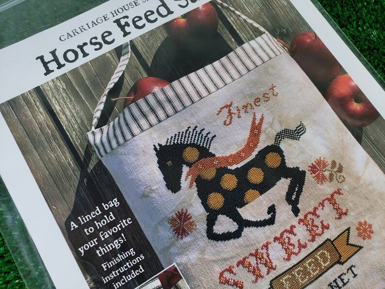Counted Cross Stitch Pattern Horse Feed Sack Farmhouse Etsy