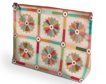 Project Bag, Baked with Love, Notions Bag, Zipper Project Bag, Vinyl Notions Bag, Zipper Pouch, Lori Holt, Riley Blake Designs