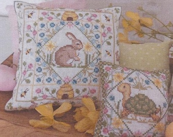 Counted Cross Stitch Pattern, Jardin Fleuri, Spring Decor, Flower Garden, Pillow Ornaments, Bowl Fillers, Serenita di campagna, PATTERN ONLY