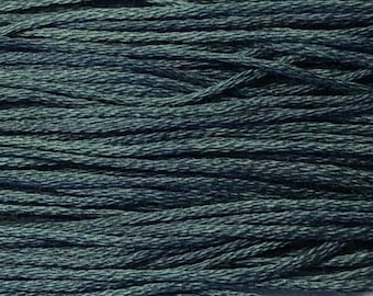 Weeks Dye Works, Deep Sea, WDW-2104, 5 YARD Skein, Hand Dyed Cotton, Embroidery Floss, Counted Cross Stitch, Embroidery, PunchNeedle
