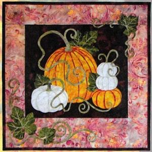 Quilt Pattern, Pumpkin Patch, Fall Decor, Autumn Pumpkins, Quilted Wall Hanging, Wildfire Alaska, Applique Quilt, Autumn Decor, PATTERN ONLY