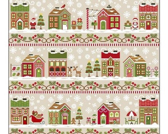 Counted Cross Stitch, Santa's Village, Full Twelve Pattern Set, Christmas Decor, Santa, Country Cottage Needleworks, PATTERNS & BUTTONS ONLY