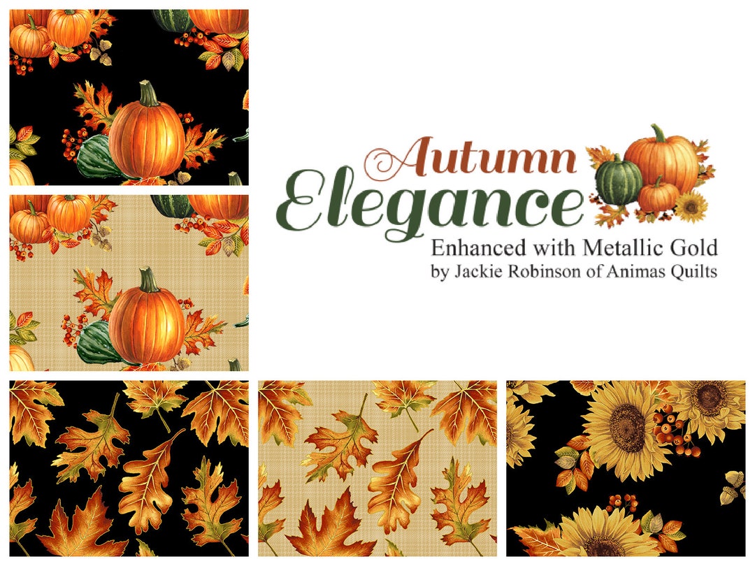 Quilt Fabric, Autumn Elegance, Fall Fabric, 100% Cotton Fabric ...