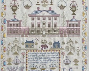 Cross Stitch Pattern, Jean Key Circa 1798, Scottish Sampler, Inspirational, Scottish Reproduction, Gentle Pursuit Designs, PATTERN ONLY