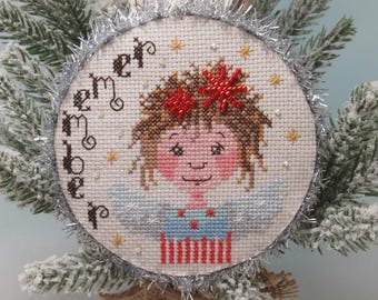 Counted Cross Stitch Pattern, Remember Angel, Choir of Angel Series, Christmas Ornament, Religious, KiraLyn's Needlearts, PATTERN ONLY
