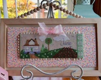 Counted Cross Stitch Pattern, The June House, My Father's House Collection, Strawberries, Trees, Spring Decor, Luhu Stitches, PATTERN ONLY