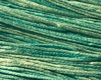 Weeks Dye Works, Robin's Egg, WDW-2129, 5 YARD Skein, Hand Dyed Cotton, Embroidery Floss, Cross Stitch, Hand Embroidery, Punch Needle