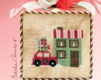 Counted Cross Stitch Patter, Christmas Frill, Candlelight, Gifts, Pillow Ornament, Bowl Filler, Cecilia Turner, Heart in Hand, PATTERN ONLY